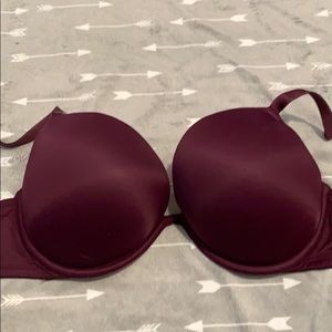 Pink burgundy bra